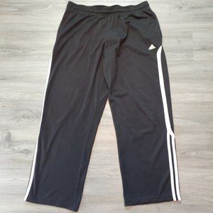 Excellent Used Condition Men's Adidas 3 Stripe Athletic Pant Black Size Medium